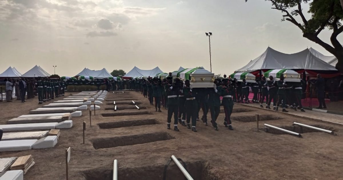 Funeral rites for slain soldiers begin in Abuja