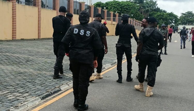 DSS operatives at Lagos House of Assembly complex