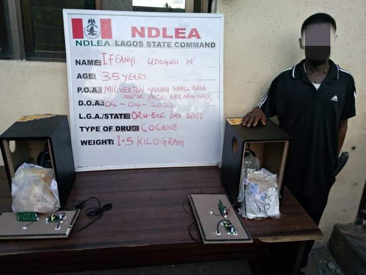 PICTORIAL: NDLEA arrests India-bound passenger for ingesting 80 wraps of cocaine